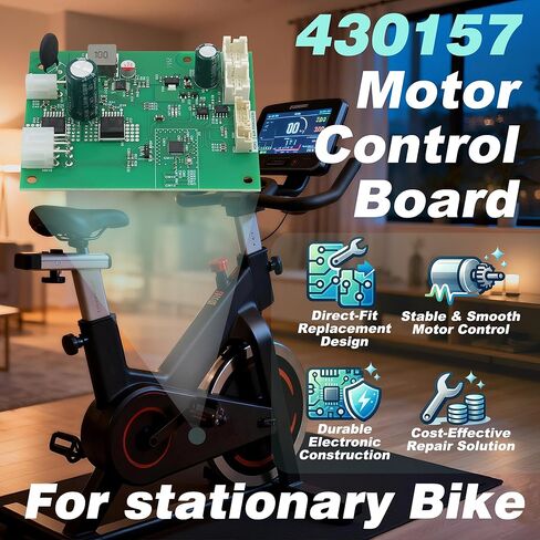 لوحة تحكم المحرك 430157 متوافقة مع NordicTrack S10I S15I S22I S27I C22I X24 Studio Cycle وSE9I Elliptical، لوحة طاقة وحدة التحكم بمحرك الدراجة الثابتة تحل محل 430156 in Kuwait