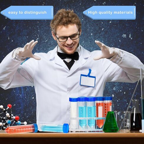 50 Pack 50 ml Conical Centrifuge Tubes Sterile Plastic Test Tubes with Screw Caps Plastic Container with Graduated and Write Marks for School Science Experiments in Saudi Arabia