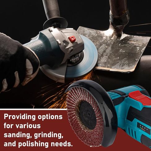 Duraaamo 60 Pcs 3 Inch Sanding Flap Discs 40 60 80 Grit Roll Lock Sanding Discs Type 27 Zirconia Grinding Wheels for Angle Grinder Rust Removal Metal Wood Stainless Steel Finishing in Kuwait