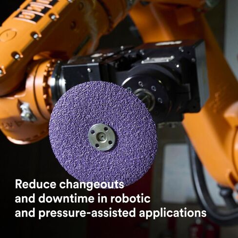 3M™ Cubitron™ 3 قرص ألياف 1182C، 80+، TN تغيير سريع، 4-1/2 بوصة، قالب 450E، 25/حقيبة in Kuwait