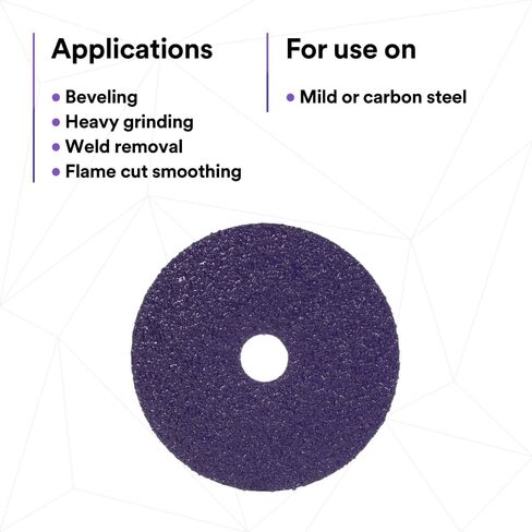 3M™ Cubitron™ 3 قرص ألياف 1182C، 80+، TN تغيير سريع، 4-1/2 بوصة، قالب 450E، 25/حقيبة in Kuwait