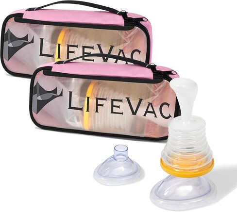 LifeVac Yellow Travel Kit - Portable Suction Rescue Device, First Aid Kit for Kids and Adults, Portable Airway Suction Device for Children and Adults in Saudi Arabia