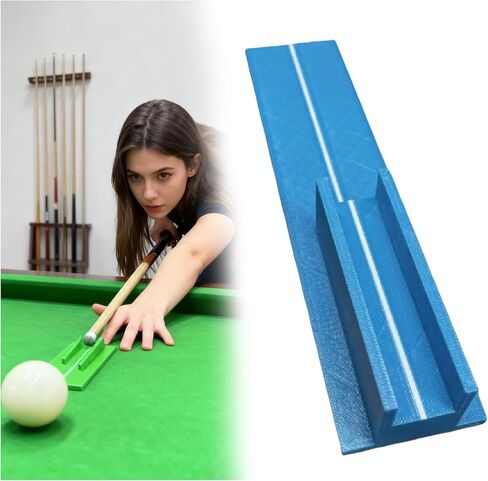 Billiards Stroke Trainer - Aiming Practice Cue Straight Exerciser for Stance Eye Line Stroke Correction, Durable Resin Pool Training Aid Compatible with Pool Snooker etc. (Black) in Saudi Arabia