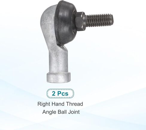 uxcell 2 Pcs SQ8 Ball Joint Rod End Bearing, M8x1.25 Right Hand Thread, Angle Ball Joint Bearing for Automotive in Saudi Arabia