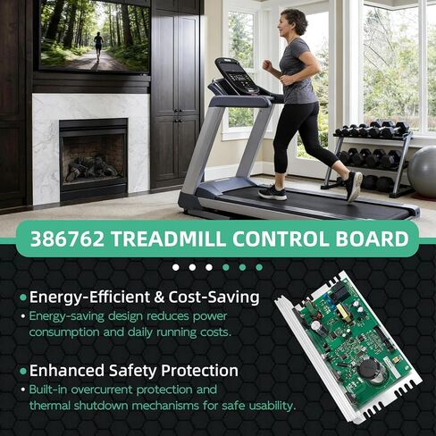 MC1618DLS 386762 Treadmill Motor Control Board Compatible with Icon Proform NordicTrack Treadmill Control Board #Replace ZC0547 Treadmill Motor Controller 398056 386816 398076 (Black Sockets) in Kuwait