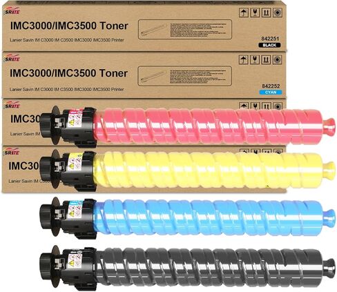 IMC3000 IMC3500 Toner Cartridge 842251 842252 842253 842254 Replacement for Ricoh Lanier Savin IMC3000 IMC3500 IM C3000 IM C3500 Printers (4-Pack) in Kuwait