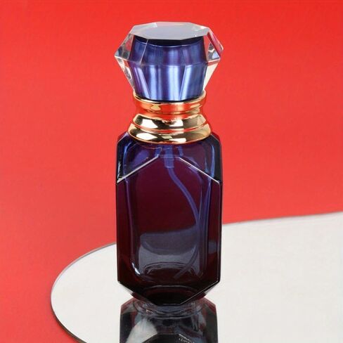 1 قطعة 30 مل رذاذ عطر الضغط سعة كبيرة زجاجة قابلة لإعادة الملء زجاجة رذاذ محمولة متعددة الوظائف لمستحضرات التجميل (الأزرق والأرجواني) in Saudi Arabia