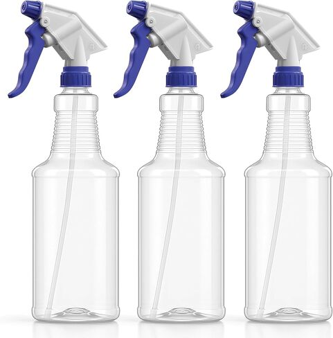 Bar5F Professional Spray Bottles, 32 oz, 3-Pack, Chemical-Resistant, Specialized Sprayer, Adjustable Nozzle, Clear in Saudi Arabia