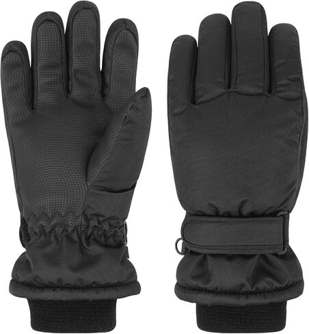 Kids Ski Gloves, Waterproof Insulated Snow Gloves Windproof Outdoor Mittens Children Winter Warm Sledding Snowboard Skiing Skating Mittens for Boys and Girls 4-13 Years Old in Saudi Arabia
