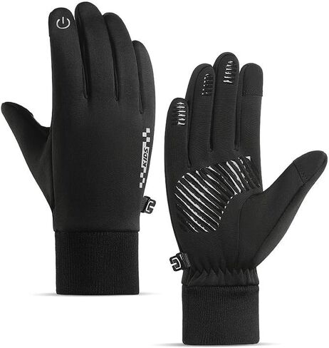 Kids Winter Gloves Boys Girls Touchscreen Warm Thermal Water-Resistant for Running Cycling Snow Skiing Cold Weather in Kuwait