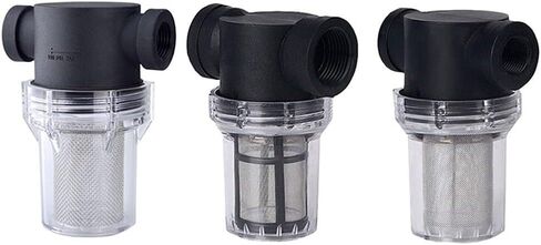 1/2 ''3/4'' 1 ''مرشح الحديقة، مرشحات شوائب الري البلاستيكية الشفافة 1 قطعة (G1 20 شبكة) in Kuwait