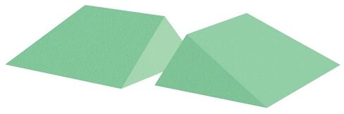 X-Ray Sponge Positioners - 16° Wedges (Set of 2) - 11" x 8-1/2" x 3-1/2" Coated Stealth, USA Made in Kuwait