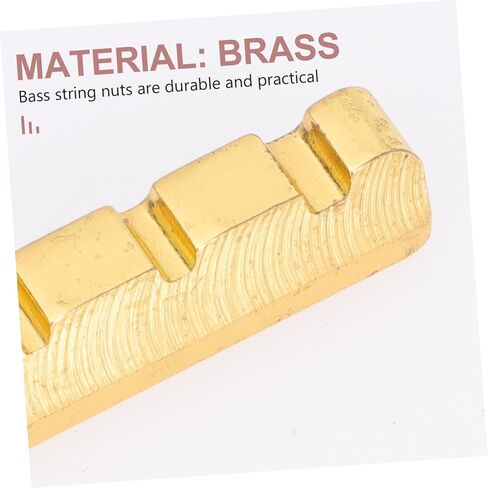 5-String Bass Bridge Saddle Copper Bass String Nut High Precision Design Musical Instrument Accessory for Electric Guitar in Saudi Arabia
