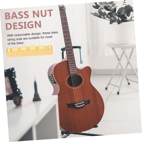 5-String Bass Bridge Saddle Copper Bass String Nut High Precision Design Musical Instrument Accessory for Electric Guitar in Saudi Arabia