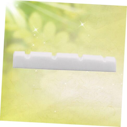 4 String Slotted Bass Guitar Bone Nut Oxen Bone Parts for Guitar Accessories Lightweight Durable Instrument Accessory for Enhanced Tone and Easy Installation in Saudi Arabia