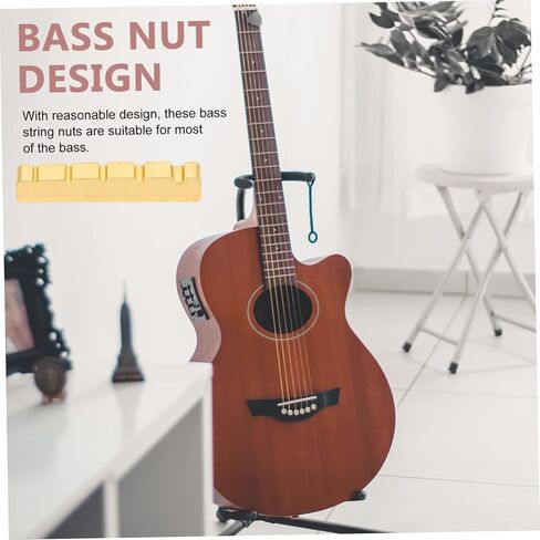 Bass Bridge Saddle Nut for String Electric Bass Guitar for Enhanced Tone Wear Resistant String Accessory for Clearer Sound and Better Protection in Saudi Arabia