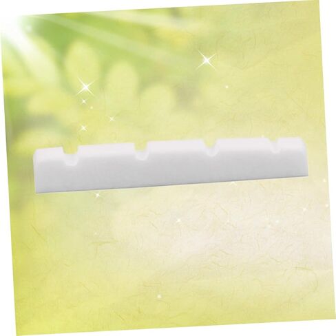Vaguelly Bass Guitar Nut Replacement Slotted Bone Nuts for Guitar Natural Oxen Bone Professional Instrument Accessory in Saudi Arabia