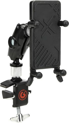 Gibraltar SC-DASBD Dual Adjust Smartphone Bass Drum Hoop Mount, Secure, Adjustable with Angle Placement, accommodates most phones in Saudi Arabia