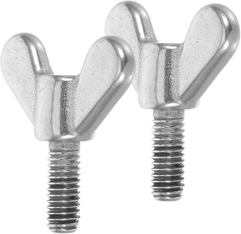 Kisangel Stainless Wing Nut Screws for Flagpole Mounting Hand Twist Screws for Secure Fastening and Furniture Assembly 2Pcs 1.49X0.59X0.23In in Saudi Arabia