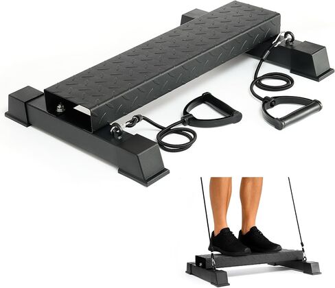 Heavy Duty 4-in-1 Calf Raise Machine & Squat Wedge Board - Anti-Slip Steel Calf Raise Block, Calf Stretcher, Foot Wedge for Home Gym, Calf and Leg Workout Equipment in Saudi Arabia