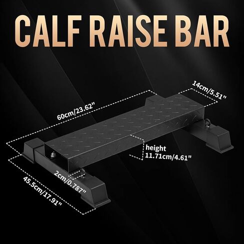 Heavy Duty 4-in-1 Calf Raise Machine & Squat Wedge Board - Anti-Slip Steel Calf Raise Block, Calf Stretcher, Foot Wedge for Home Gym, Calf and Leg Workout Equipment in Saudi Arabia