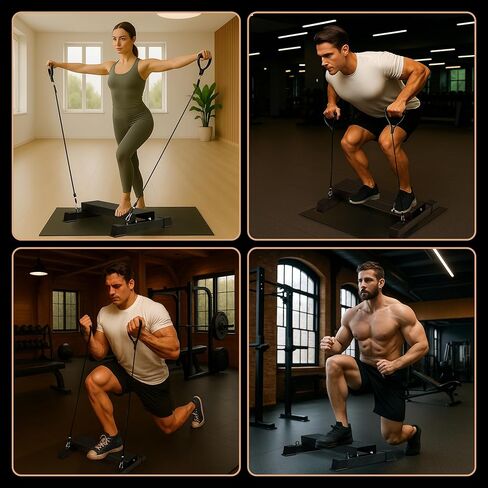 Heavy Duty 4-in-1 Calf Raise Machine & Squat Wedge Board - Anti-Slip Steel Calf Raise Block, Calf Stretcher, Foot Wedge for Home Gym, Calf and Leg Workout Equipment in Saudi Arabia
