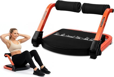 Squatz Ab Machine for Stomach Workout – Core & Sit-Up Exercise Equipment with 3 Resistance Levels for Home Gym, Adjustable Ab Trainer for Full-Body Workout with Automatic Rebound, 350 lbs Capacity in Saudi Arabia