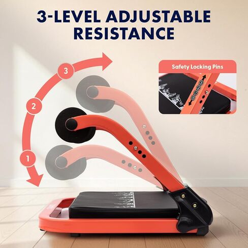 Squatz Ab Machine for Stomach Workout – Core & Sit-Up Exercise Equipment with 3 Resistance Levels for Home Gym, Adjustable Ab Trainer for Full-Body Workout with Automatic Rebound, 350 lbs Capacity in Saudi Arabia