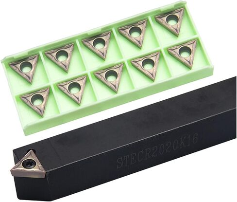 Carbide Tool STECR / STTCR STECR1616H11 STECR2020K16 STTCR2020K16 External Turning Tool Holder TCMT11 / 16 Carbide Insert Lathe CNC Cutting Tool ( Size : TCMT16T304 KT930S , Color : NO Cutter bar ) in Saudi Arabia