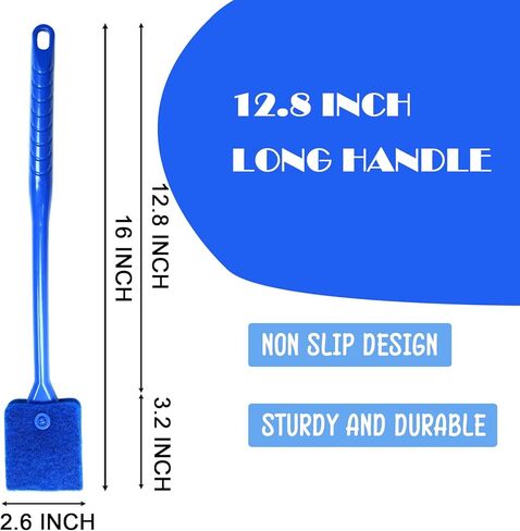 Aquarium Double Sided Sponge Cleaning Brush Cleaner Scrubber, One Pack Blue Brush in Kuwait