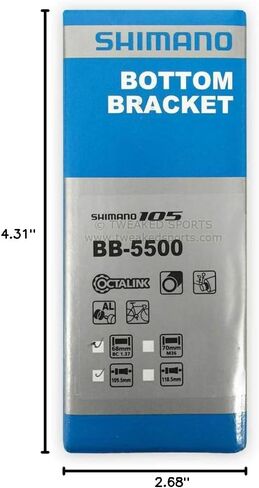 Shimano 105 BB5500 68x109.5mm English V1 Spline BB in Saudi Arabia
