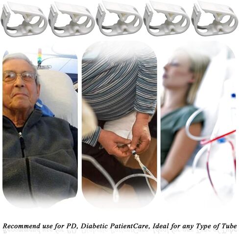 EDWERD Tube Tubing Clamps for Clinic Infusion Guard Assit Aid for Elderly Bedridden Disabled, Fit 1/4", 3/8", 1/2" OD Tube in Saudi Arabia