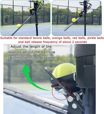 Adjustable Portable Tennis Ball Machine for Enhanced Practice Sessions - Manual Operation, Perfect for Players of All Levels, Lightweight and Easy to Use,Without Extra Track in Saudi Arabia