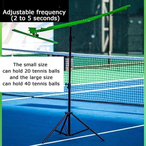 Portable Tennis Ball Machine, Electric-Free, Adjustable Height for Beginners, Perfect Training Aid for Skill Development and Teaching Practice,Can Hold 40 in Saudi Arabia