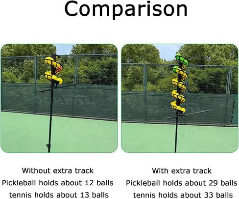 Adjustable Portable Tennis Ball Launcher - High Capacity, Perfect for Kids & Beginners Training, Ideal for Skill Development and Fun Outdoor Play,Without Extra Track in Saudi Arabia