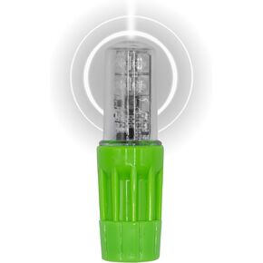 Checkers Heavy Duty Flashing Amber Warning Whip Safety Flag LED Light - Industrial Safety Flags for Trucks, Mining, Construction - Made in the USA - WLFS.4LED.AF in Kuwait