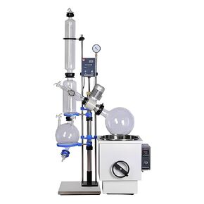 10L Laboratory Rotary Evaporator with Cooling Chiller and Vacuum Pump ，Boiling Flask Adapter，110v rotovapor Set in Kuwait