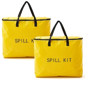 2 Pcs Spill Kit Bag Only, Universal Portable Emergency Duffle Spill Bag, No Other Leak Handling Accessories are Included(Yellow) in Kuwait