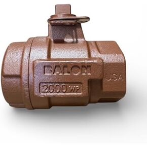 صمام كروي عائم ملولب، حديد مطاوع، 2000 رطل لكل بوصة مربعة، وصلة نهاية ملولبة، صنع في الولايات المتحدة الأمريكية (1 بوصة) in Kuwait