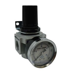 3/4" NPT, Heavy Duty Mid Flow THB Compressed Air Pressure Regulator, Gauge & Bracket Included, 140 CFM (7-215 PSI) in Kuwait