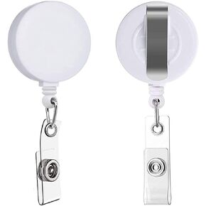 Retractable Badge Holder Carabiner Reel Clip On Id Card Holders (Three-Colour, 3 Pcs) in Kuwait