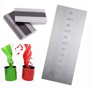 Grind Gauge Single Groove Fineness Gauge with 2 Scrapers Recommended Range <20μm Indexing Value 2.5μm Scale Range 0-25μm Inclination of Groove 1:4000 GB/T1724-93 Standard in Kuwait