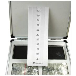 Fineness of Grind Gauge Double Groove Fineness of Grind Gauge with 2 Scrapers Scale Range 0-100μm for Testing The Fineness of Paints, Lacquers, Inks, etc in Kuwait