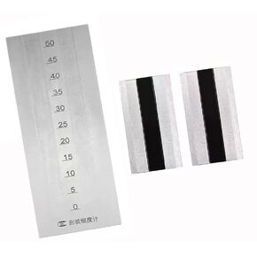 Double Groove Grindometer High Precision Grindometer with 2 Scrapers Scale Range 0-50μm Indexing Value 2.5μm Recommended Range ≤30 Maximum Depth of Groove 50μm Inclination of Groove 1:2000 in Kuwait