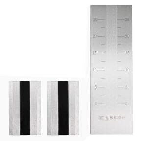 Fineness of Grind Gauge Single-Channe Fineness of Ground Gauge with 2 Scrapers Indexing Value 2.5μm Scale Range 0-25μm for Testing The Fineness of Paints, Lacquers, Inks, etc in Kuwait