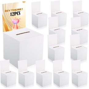 4 قطع من صناديق السحب، صندوق الاقتراع السائب، صندوق التبرع لجمع التبرعات، صندوق بطاقة تذكرة السحب مع فتحة وصندوق تصويت قابل للإزالة للمزاد الخيري، مسابقة جمع بطاقات التصويت (4) in Kuwait