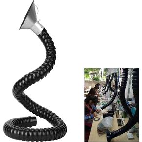 Stainless Steel Fume Hood,360° Rotatable Fume Extractor Arm with Stainless Steel Hood, Adjustable 1m/3.3ft Hose for Electronics Soldering & Maintenance, Articulated Fume Extraction Solution in Kuwait