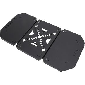 سطح طاولة من سبائك الألومنيوم من Dpofirs لصندوق الغداء، محطة قهوة محمولة حديثة قابلة للطي، فضي، أسود، رمادي، 8.3 بوصة × 5.1 بوصة × 1.6 بوصة in Kuwait