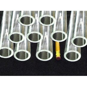 Devardi Glass COE 33 Boro Tubing, 10 Clear 25mm x 3mm (1 inch) Borosilicate 12" Tubes in Kuwait