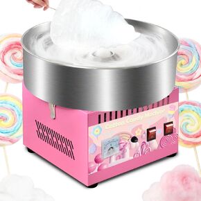 Cotton Candy Machine Commercial, 1000W Cotton Candy Maker Machine, Candy Floss Maker with Stainless Steel Bowl, Sugar Scoop，double switch easy and safe to use for Kids, Home, Party, Birthday, Festival in Kuwait